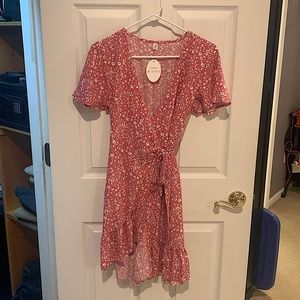 Floral Wrap Dress